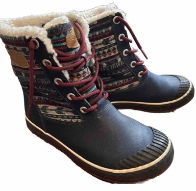Keen Mujer Fleecy Forradas Botas Talla 7 Nieve Invierno Impermeables-USADAS EN EXCELENTE ESTADO Foto 1 de 4