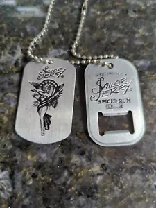 COLLAR MARINERO JERRY ESPECIADO RON DOGTAG ABRIDOR DE BOTELLAS 22" BOLA ACERO CADENA - Imagen 1 de 3