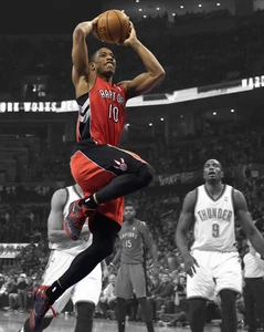 Toronto Raptors DEMAR DEROZAN Glossy 8x10 Photo Basketball Spotlight Print - Picture 1 of 1