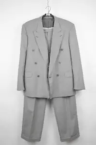 YVES SAINT LAURENT Gray Trousers Houndstooth Suit - 50 - Picture 1 of 19