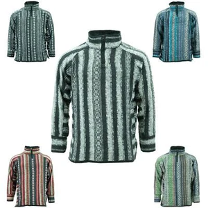 Brushed Cotton Jacket Cardigan LoudElephant Hoody Hippy  Jumper Zipped Pullover - Picture 1 of 19