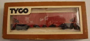 HO 1/87 Vintage Tyco No. 344B Hopper Non-Operating BURLINGTON  New - Picture 1 of 5