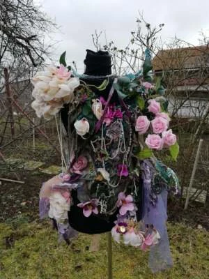 Falda de hadas de fantasía hecha a mano, vestido Nimph, disfraz de carnaval, falda de hadas, Halloween Foto 1 de 4