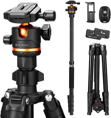 K&F Concept 75.6in Camera Tripod Heavy Duty DSLR Tripods w/ 360 Degree Ball Head - Image 1 of 4