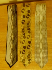 Stacy Adams Herren Seide & Polyester Krawatten. Konvolut 3. (60", 57", 57") - Bild 1 von 5