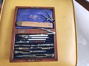 ANCIEN ENSEMBLE DE DESSIN TECHNIQUE STANLEY ANGLETERRE 1880 - Photo 1/9