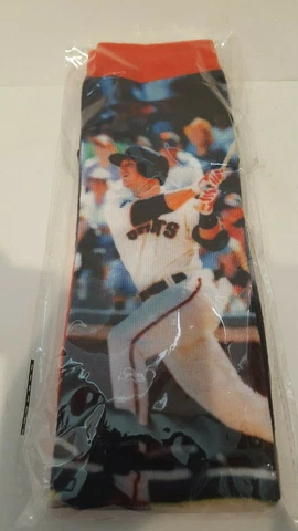 NEW SAN FRANCISCO GIANTS AUTHENTIC BUSTER POSEY SOCKS STADIUM GIVEAWAY !! NICE Cover