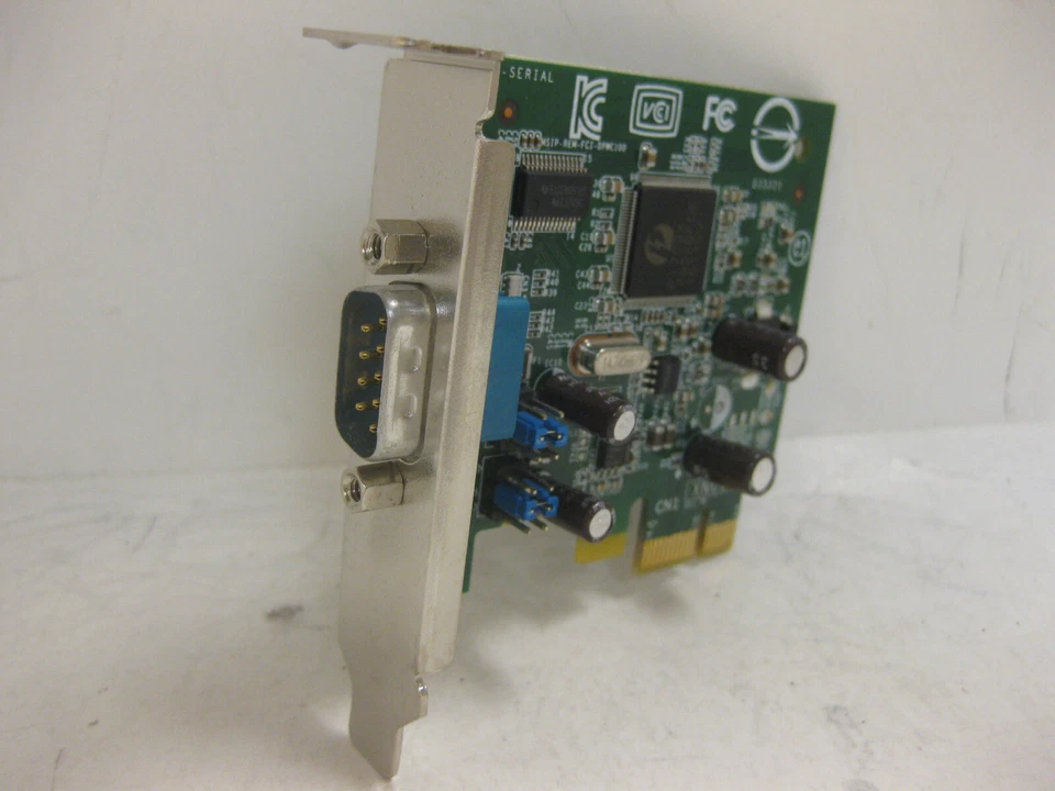 Dell Single Port PCI-E 9-Pin RS-232 Serial Port Adapter Card  P/N: 041D3K 41D3K - Image 1 of 4