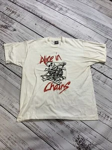 Vintage 90s Alice In Chains Rock Band Concert Tour T Shirt Size XL - Picture 1 of 12