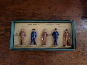 DINKY TOYS Nº 4 PERSONAL DE INGENIERÍA - con caja - 5 figuras en miniatura - Imagen 1 de 4