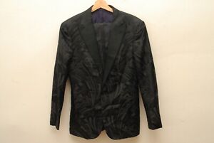 Ralph Lauren Purple Label 100% silk Deco Jacquard tuxedo 38R Italy GORGEOUS slim