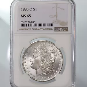 1885-O Morgan $1 NGC Certified MS65 New Orleans Minted Silver Dollar Coin - Picture 1 of 4