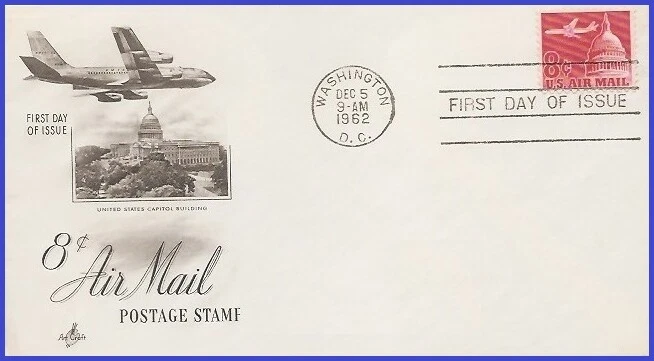USA4 #C64 U/A ARTCRAFT FDC   Plane & Capitol - Image 1 of 1