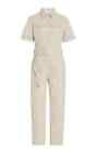 New Leather Lambskin Genuine Jumpsuit Stylish Women Off White Spring Collection