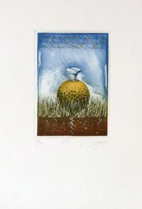 Dieter PORTUGALL, Ohne Titel - Radierung in Farbe - Bild 1 von 1