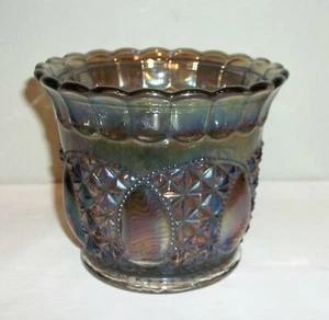 Vintage Imperial Glass Candy Jar Oregon or Beaded Jewel (No Lid) has Hallmark - Picture 1 of 7