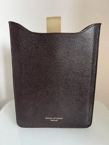 ASPINAL OF LONDON Brown Saffiano Leather iPad Case Bag - Picture 1 of 10