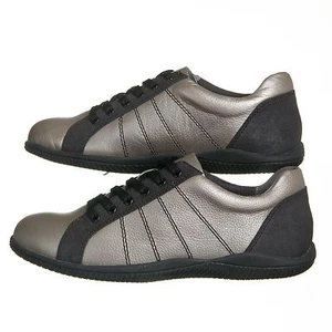 SoftWalk Hickory Silver Black Nubuck Leather Shoes, Womens 6.5 N - Picture 1 of 6