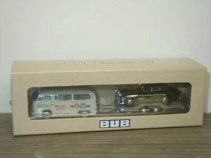 VW Volkswagen T2a mit Hanger & Mercedes 300SL - BUB 1:87 in Box *42908 - Bild 1 von 4