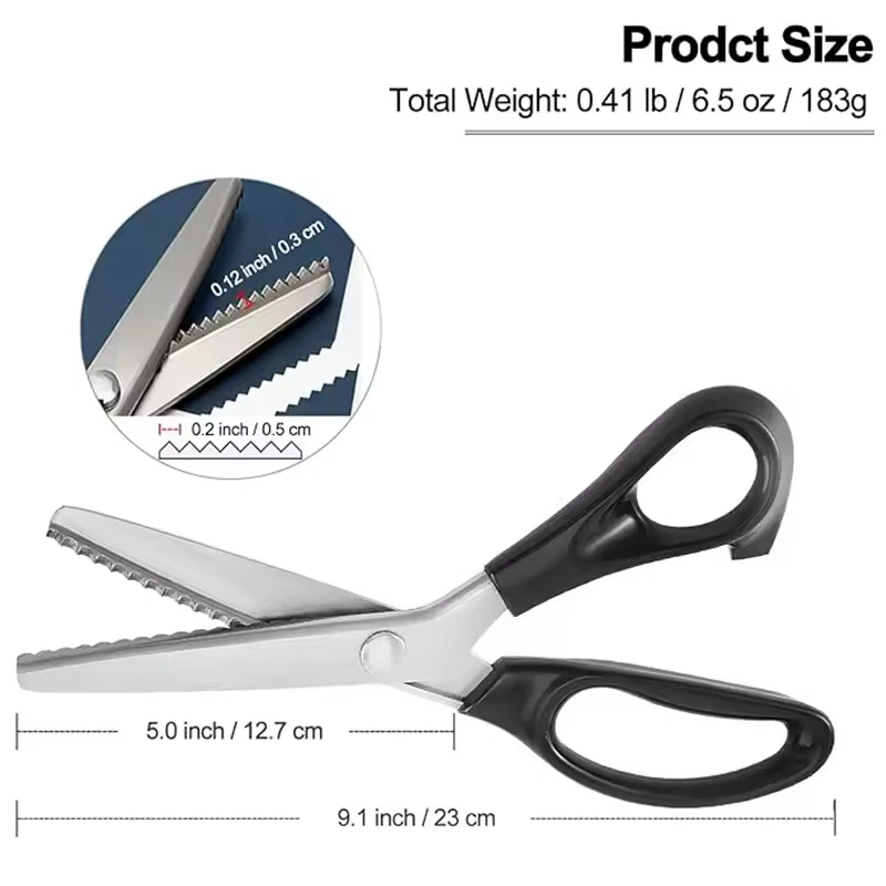 MARKENLOS Artisan Sartoria Sewing Scissors Schneiderschere Zackenschere for Serrated Shear