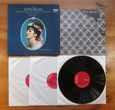 RCA SER 5713/5 Verdi Luisa Miller Moffo Bergonzi Verrett Cleva 3xLP EXCELLENT  - Image 1 of 4