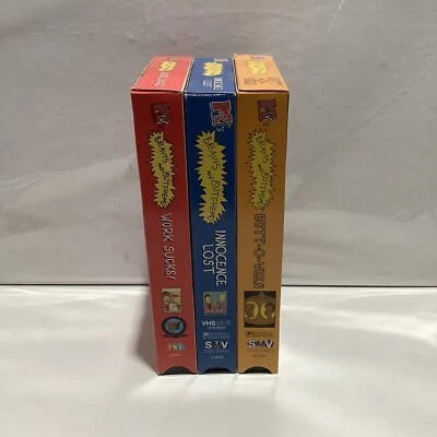 Beavis and Butt-Head; Butt-O-Ween, Work Sucks! & Innocence Lost (VHS Bundle) - Image 1 of 2