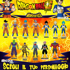 Personaggi DRAGONBALL Action Figure 3D Super Allungabili Monsterflex Goku Manga