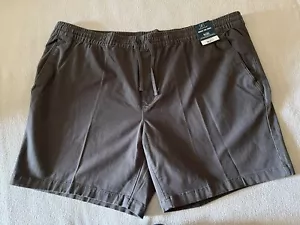 Men’s George Above The Knee Twill Pull On Shorts Charcoal Size 2XL/44-46 - Picture 1 of 7