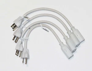 4-Pack Genuine Apple Xserve Short 1-foot 1' Power Cord 590-5631 — Very Clean - Afbeelding 1 van 2