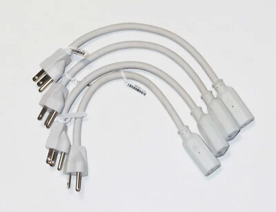 4-Pack Genuine Apple Xserve Short 1-foot 1' Power Cord 590-5631  — Very Clean - Image 1 of 2