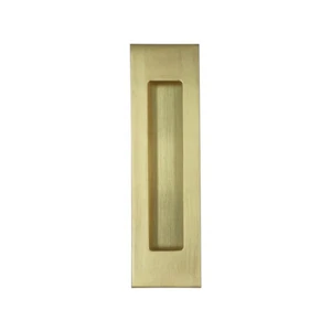 Flush Pull handle 160 x 45 mm Brushed gold sliding door cabinet pull - Picture 1 of 1