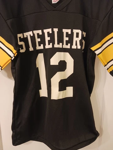 Vintage RAWLINGS USA Pittsburgh Steelers Terry Bradshaw Jersey  Med Cover