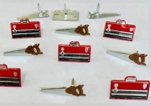 SCATOLA DEGLI ATTREZZI e SAW BRADS costruzione tuttofare scrapbooking creazione carte timbratura - Foto 1 di 1