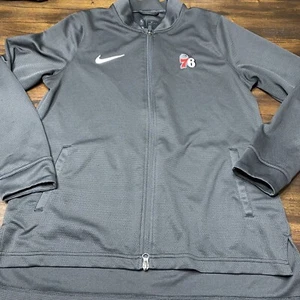 Nike Dri-Fit Mujer’s PHILADELPHIA 76ers Gris Cremallera Chaqueta Grande - Imagen 1 de 10