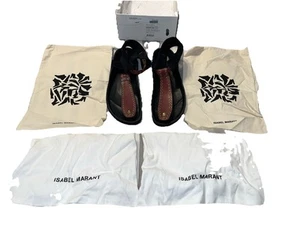 Sandalias Isabel Marant Lapsy-Eyelet con correa en T talla UE 42 cuero de becerro precio de venta sugerido por el fabricante de $565 - Imagen 1 de 14