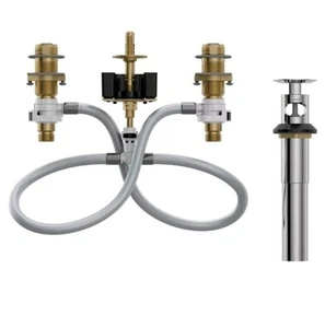 Moen 9000 M-PACT 1/2" IPS Widespread Faucet Rough-In Valve with Drain Assembly - Picture 1 of 6
