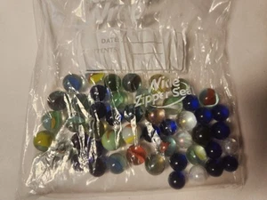 Ader Marbles Glass for Kids - Approximately 50, Assorted Colors - Picture 1 of 1