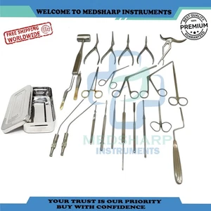 Septoplasty Instruments Set of 24 Pcs Nasal Surgery Reusable German Steel ENT - Picture 1 of 3