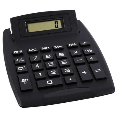 ULTRA SLIM JUMBO KEY 8 DIGIT DISPLAY DESK TOP CALCULATOR LARGE DISPLAY BLACK - Image 1 of 2