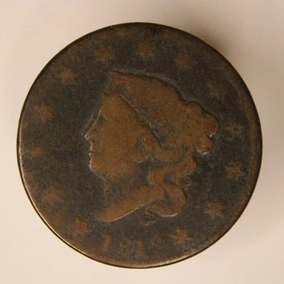 1819 Coronet Head Large Cent - Tougher Date - Image 1 of 4