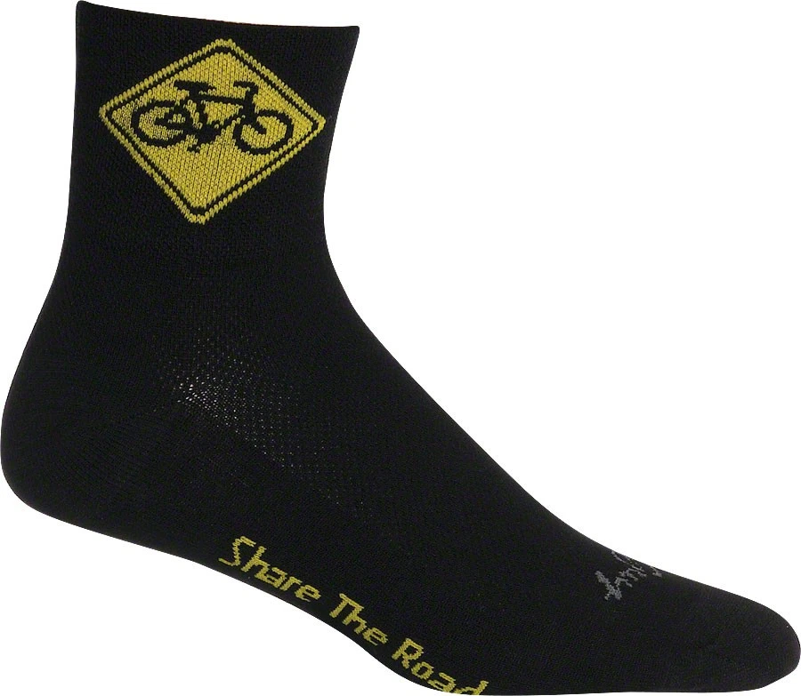 Calcetines SockGuy Classic Share the Road - 3", negros, pequeños/medianos Foto 1 de 1