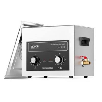VEVOR 10L Ultrasonic Cleaner with Heater Timer & Basket Digital Sonic Machine - Image 1 of 4