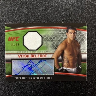 2010 UFC Topps Knockout Vitor Belfort Patch Auto /88 AFG-VB - Image 1 of 2
