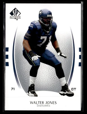 2007 SP Authentic #96 Walter Jones Card Seattle Seahawks - Image 1 of 2
