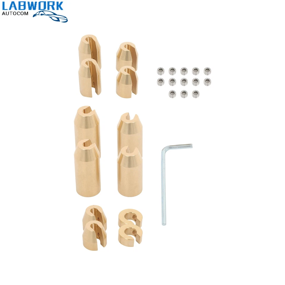 Pacote com 12 kits de recarga de pesos de equilíbrio de raios de roda de latão reutilizáveis para motocicleta - Imagem 1 de 4