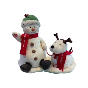 Hallmark Jingle Pals Jingle Bells musikalisch animiert Weihnachten 2004 Schneemann & Hund - Bild 1 von 9