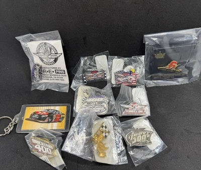 Vintage Racing Pin Lot- New Old Stock (9) Plus Bonus- Indy 500 Formula 1 More - Image 1 of 4