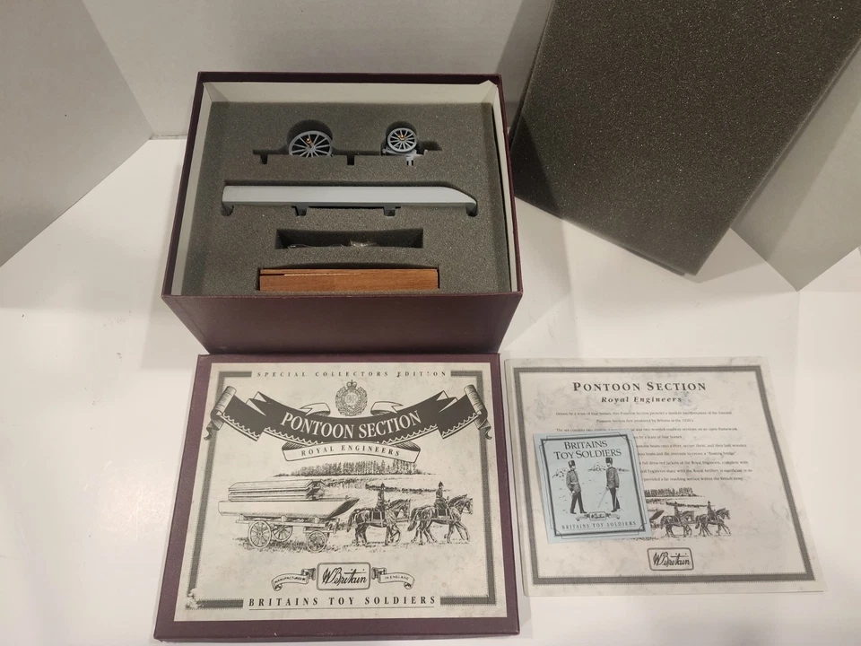 Britains Soldiers: Juego de réplicas 203 - Royal Engineers Pontón Wagon Sección Nuevo Foto 1 de 1