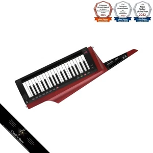 KORG RK-100S 2 RD Translucent Red Wooden Keytar Synthesizer Shoulder Keyboard JP - Picture 1 of 7
