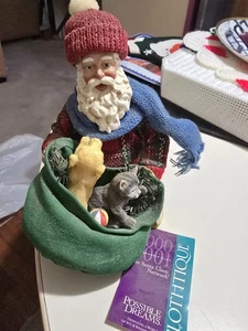 6 Vintage CLOTHTIQUE POSSIBLE DREAMS Weihnachtsmann Mitgliedsfiguren 1993-2000 - Bild 1 von 9